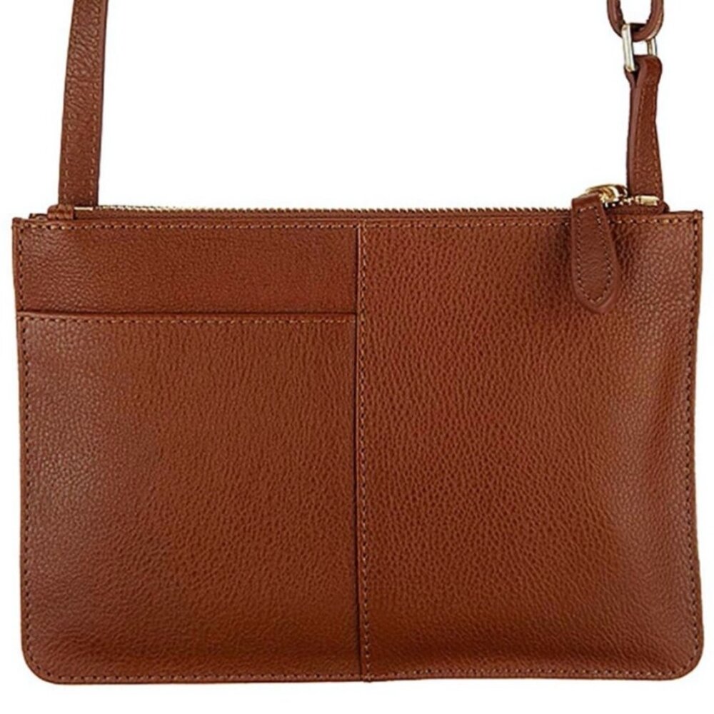 Radley London POCKETS Honey Brown Leather Small Crossbody Bag - Picture 2 of 14